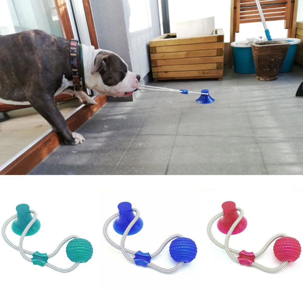 

Игрушки для собак интерактивный для щенков всасывания чашка пуш-ап TPR мяч для больших собак (молярная Укус игрушка вставку внутрь эластично...