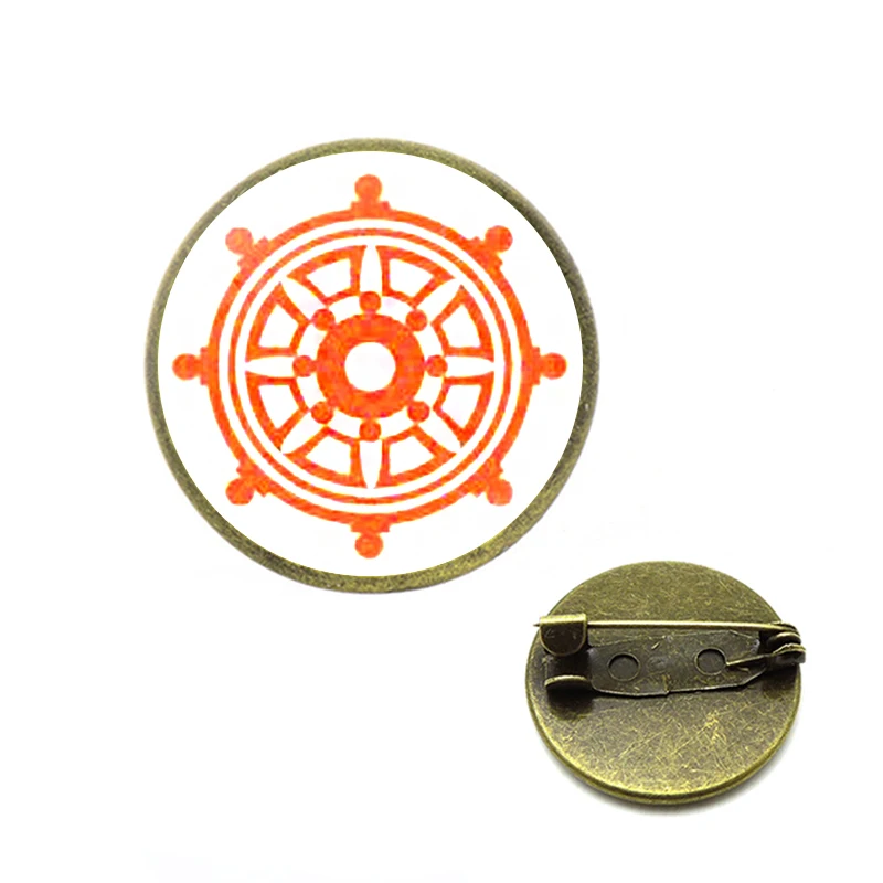 Дхармачакра Колесо Фортуны броши и булавки колесо права дхармачакра Дхарма