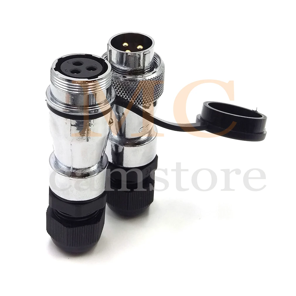 WS20 3Pin стыковочный водонепроницаемый IP67 авиационный кабельный разъем для