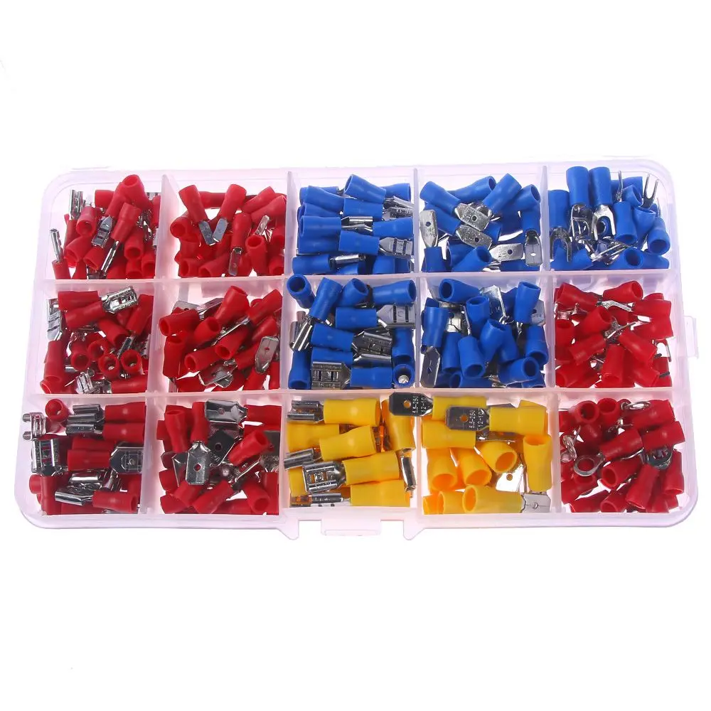 

280pcs Assorted Crimp Spade Terminal Insulated Electrical Wire Connector Kit Set