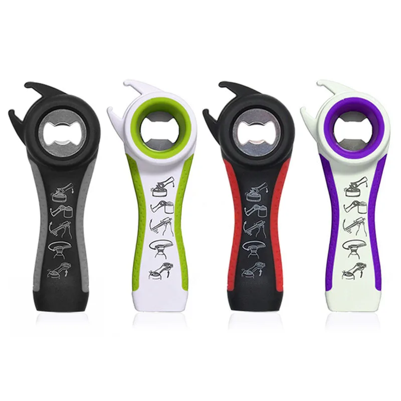 FASOTY 5 в 1 ручной пластиковый открывалка для бутылок из нержавеющей стали