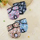 Подгузники для собак, физиологические штаны, защитные брюки для менструации, трусики для домашних животных, гигиенические трусики для щенков, шорты, трусы с принтом на липучке, брифы