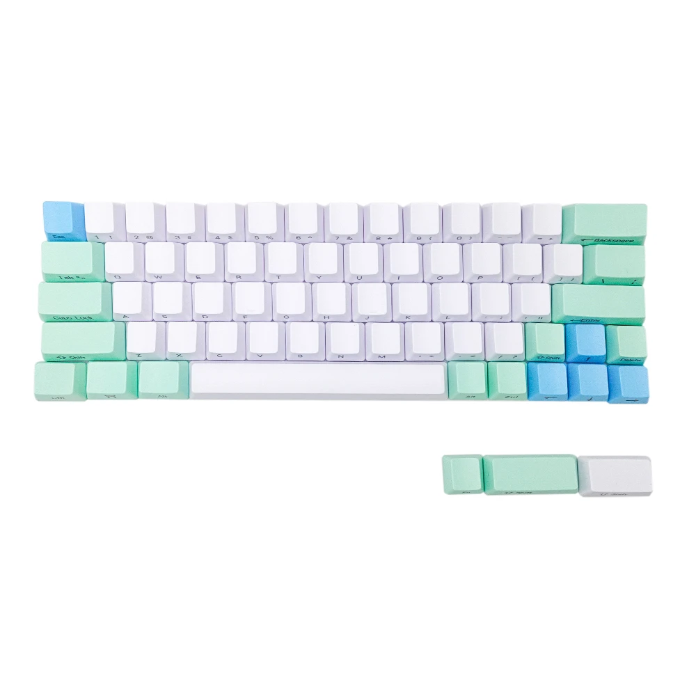 

67-key PBT keycap OEM height Side laser printing keycap Suitable for mechanical keyboard standard 60% layout