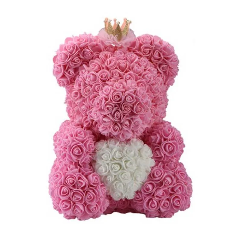 Праздничные сувенирные подарки 25 см розовый медведь креативная Pe искусственная
