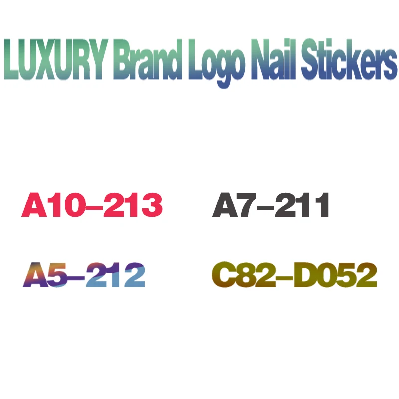 

10pcs Brand Nail Sticker Nail Art Decorations Stickers Manicure Self-adhesive DIY Decals Tips Rose Gold Nail Art Stickers