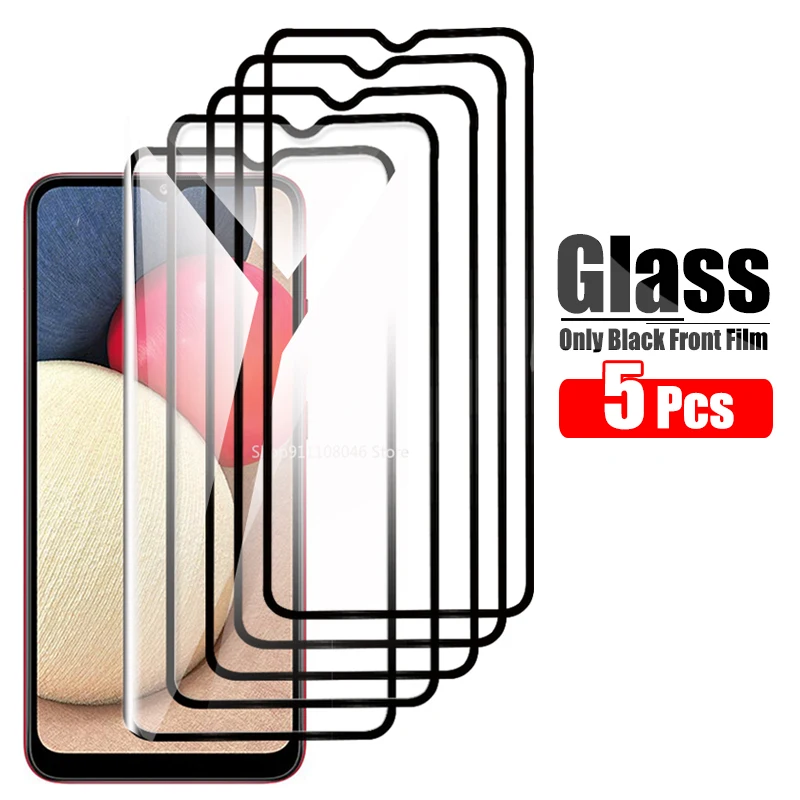 

5 шт. закаленное стекло для Samsung Galaxy A12 Nacho, Защита экрана для Samsung A02S A02 A21 A21S A22