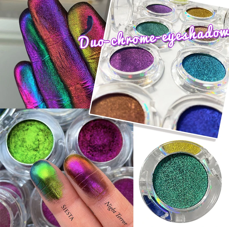 Multi Chrome Chameleon eyeshadow Metallic Shiny Eyeshadow Palette Powder Pigment Professional Eyes Makeup Party Cosmetic |
