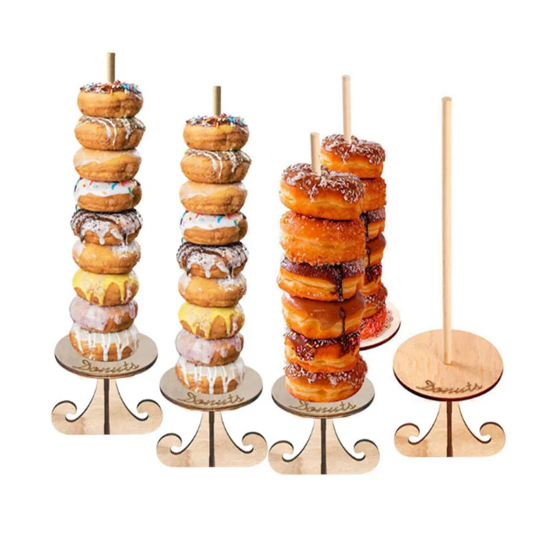 1 шт детский душ деревянный пончик рамка украшение день рождения украшения