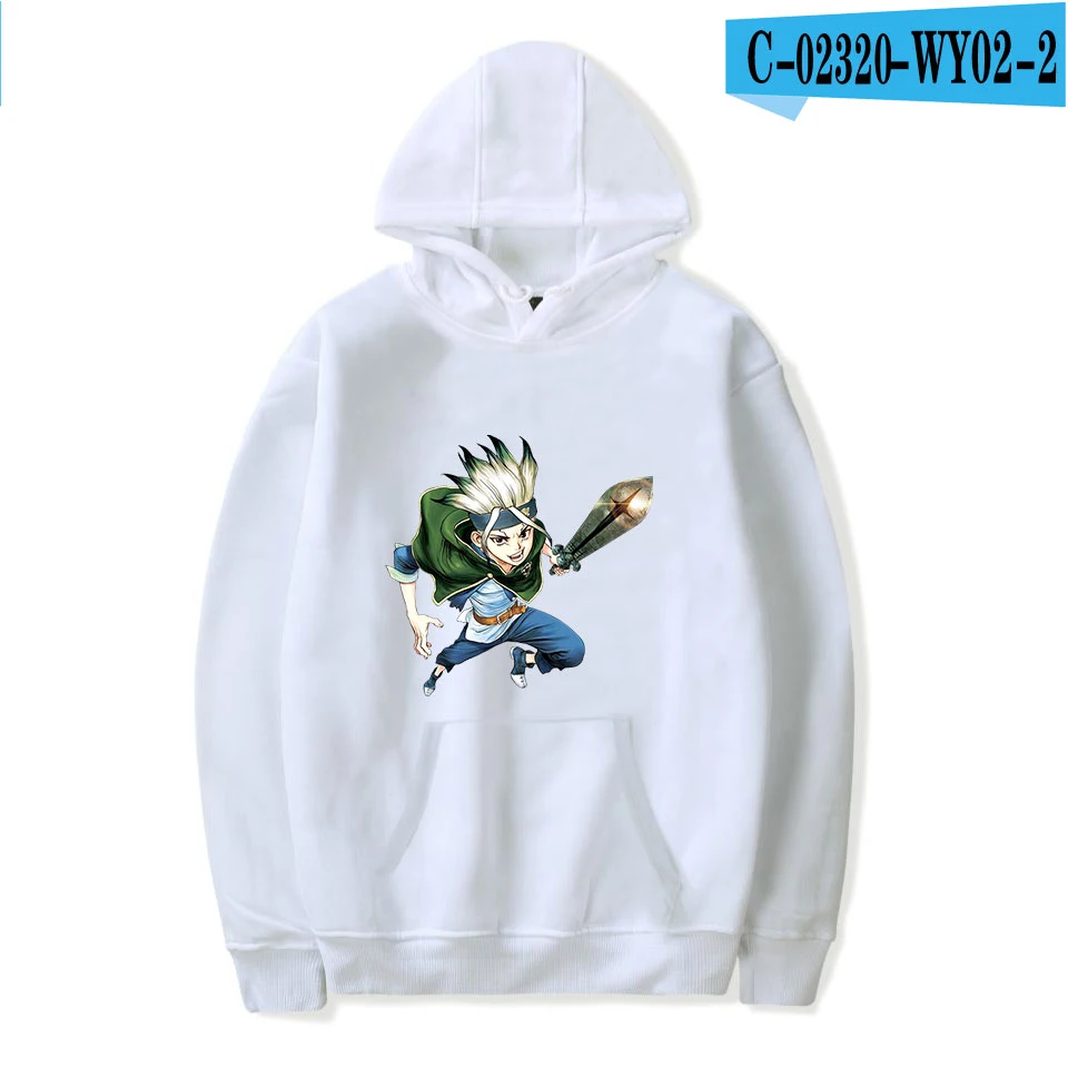 As shown Принт dr. stone Осенняя мужская модная толстовка с капюшоном популярная толстовка с капюшоном в стиле аниме для мужчин/женщин Удобная Повседневная Толстовка с капюшоном пуловер Горячая Распродажа - Цвет: As shown