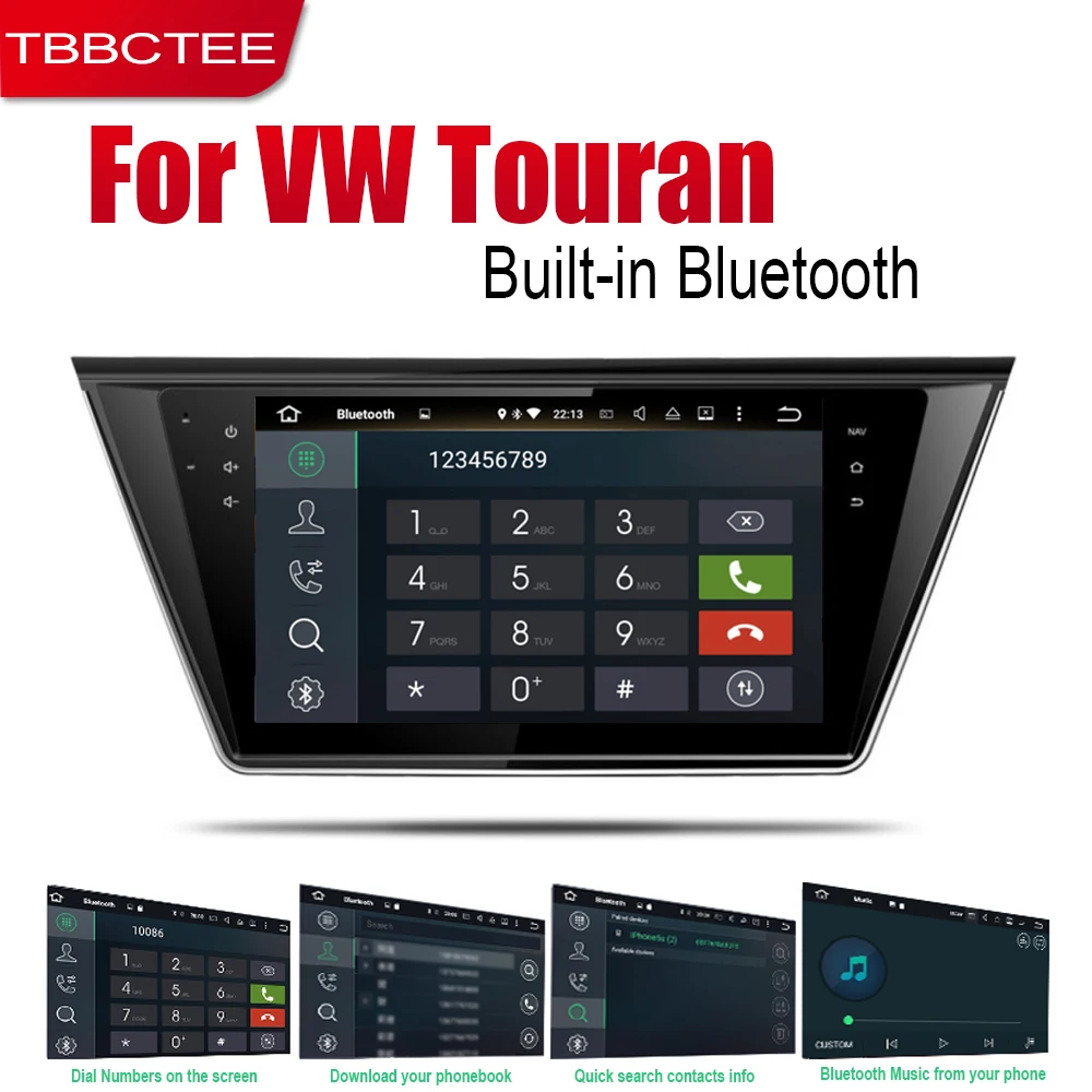 Автомобильный плеер TBBCTEE GPS навигация для Volkswagen VW Touran 2015 ~ 2018 Автомобильная
