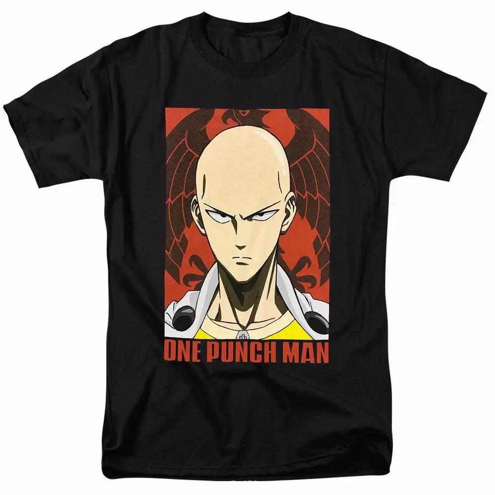 Высококачественная повседневная футболка с принтом One Punch Man Big Face аниме для