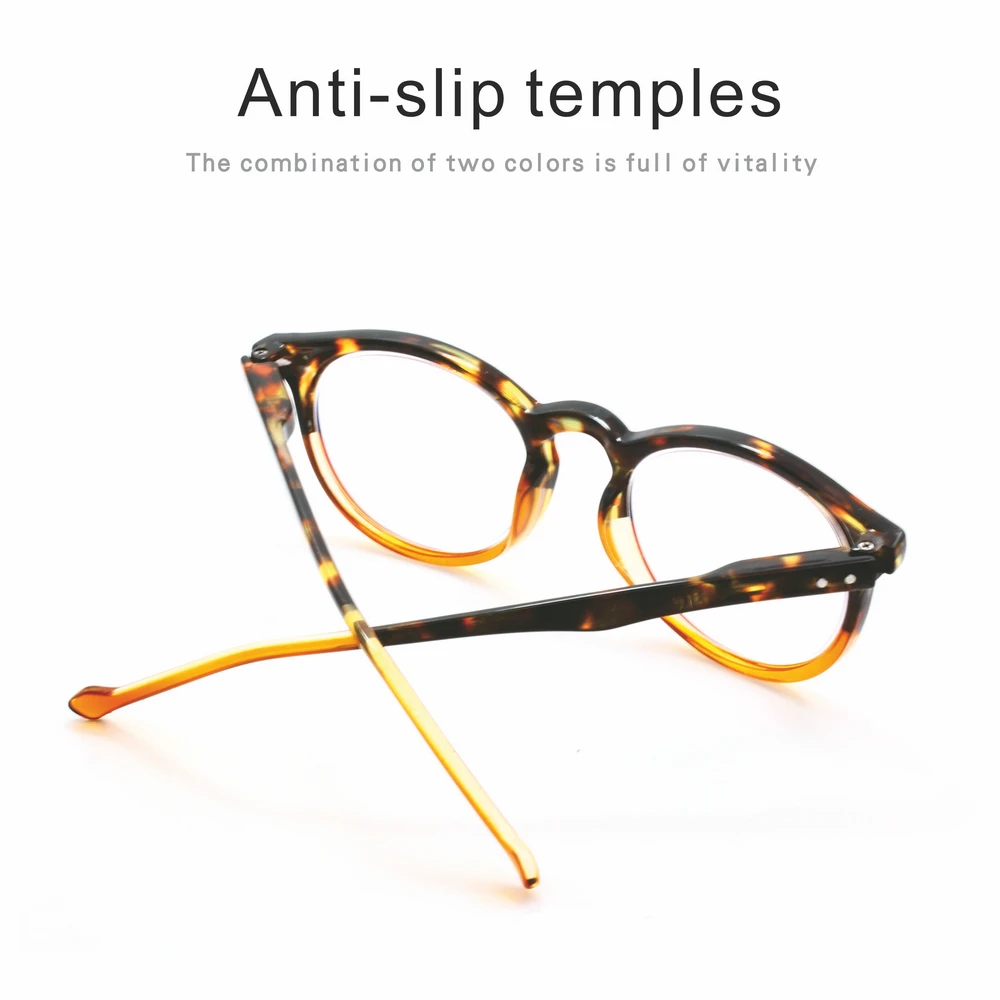 

QGAOP Anti Blue Ray Computer Reading Glasses For Women With Case PC