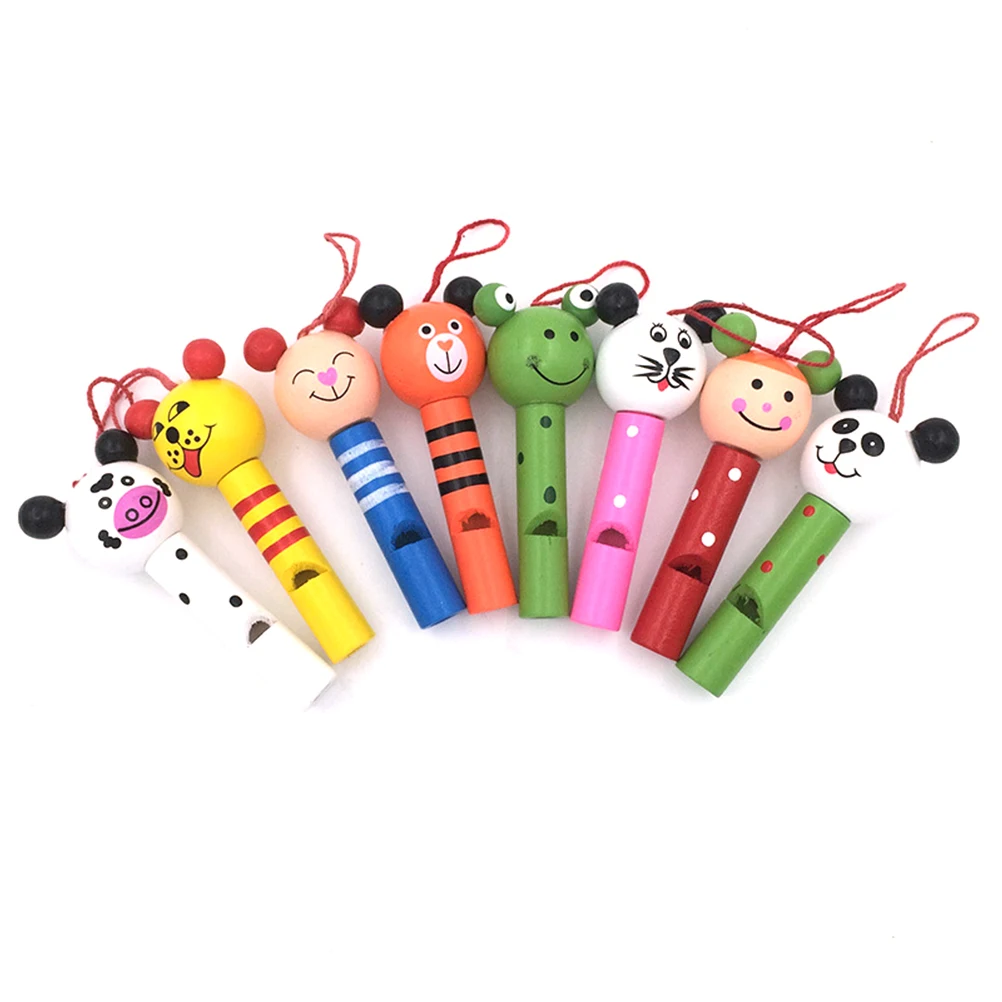 8 шт. мультфильм животных свисток игрушка мини играет музыкальный инструмент