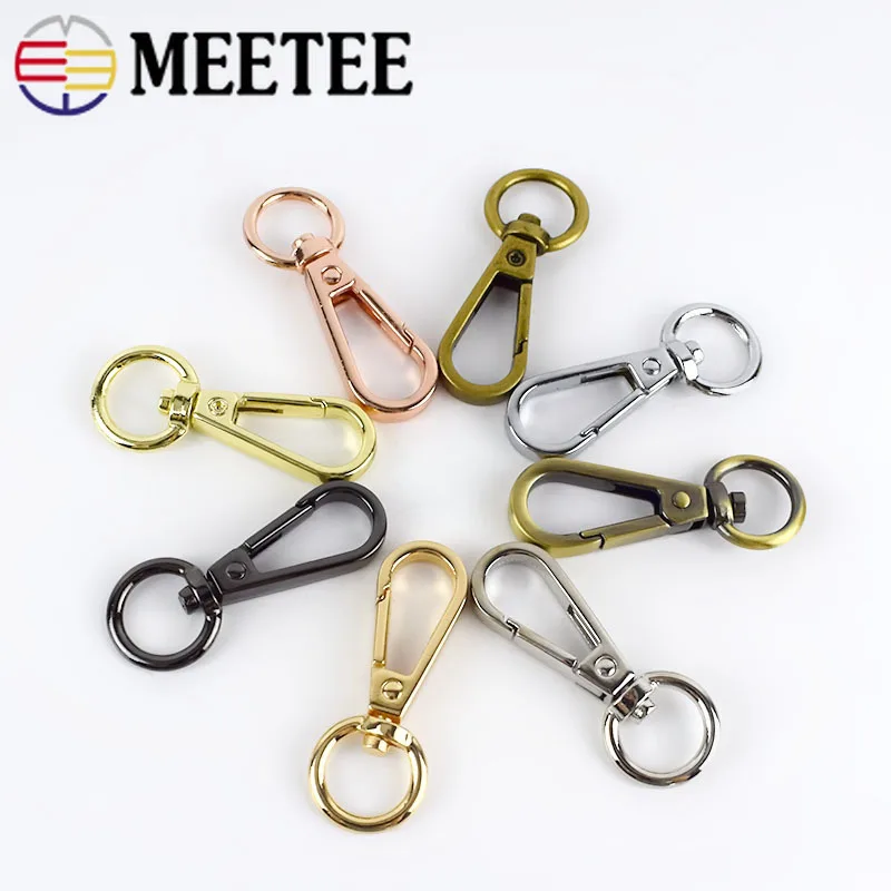 4/10 шт. 13 мм Металлические пряжки для сумки ремешок Лобстер застежки собаки