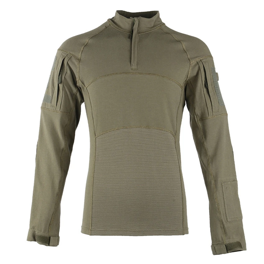 Мужская камуфляжная армейская рубашка военная форма дышащая рабочая одежда для