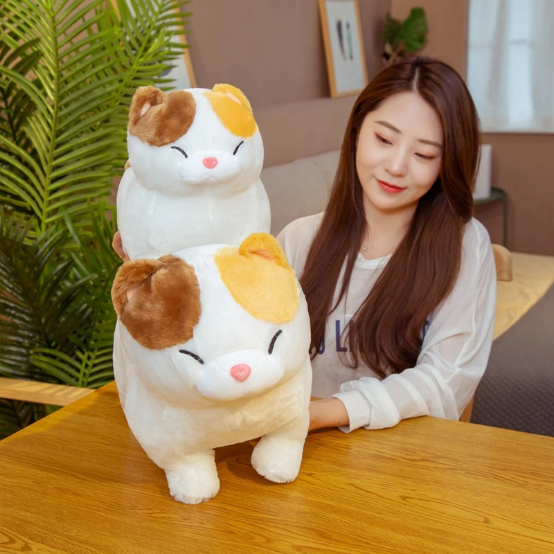 Kawaii счастливая кошка плюшевые игрушки мягкие милые британские короткие синие