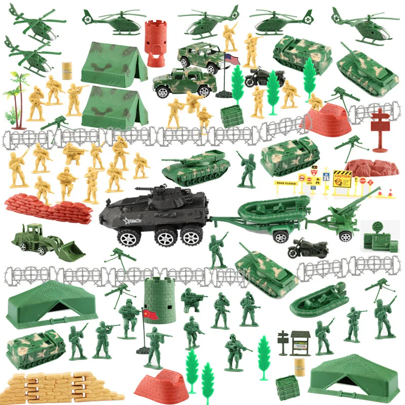 Пластиковая экшн-фигурка солдата модель игрушки военные аксессуары костюм