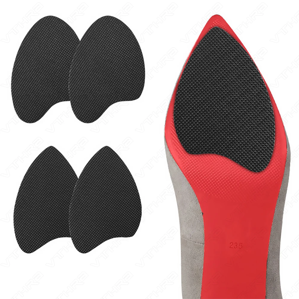 

2Pc Shoe Sole Sticker Anti-Slip for Sandal High Heel Shoes Front Mat Forefoot Pad Grip Protector Accessories Lover Gift Insert