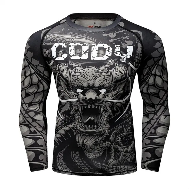 10 Футболка MMA herren rashguard jiu jitsu bjj футболка Langarm фитнес Муай Тай Бокс спортивный пуловер Рашгард MMA boxen Jersey - Цвет: 10