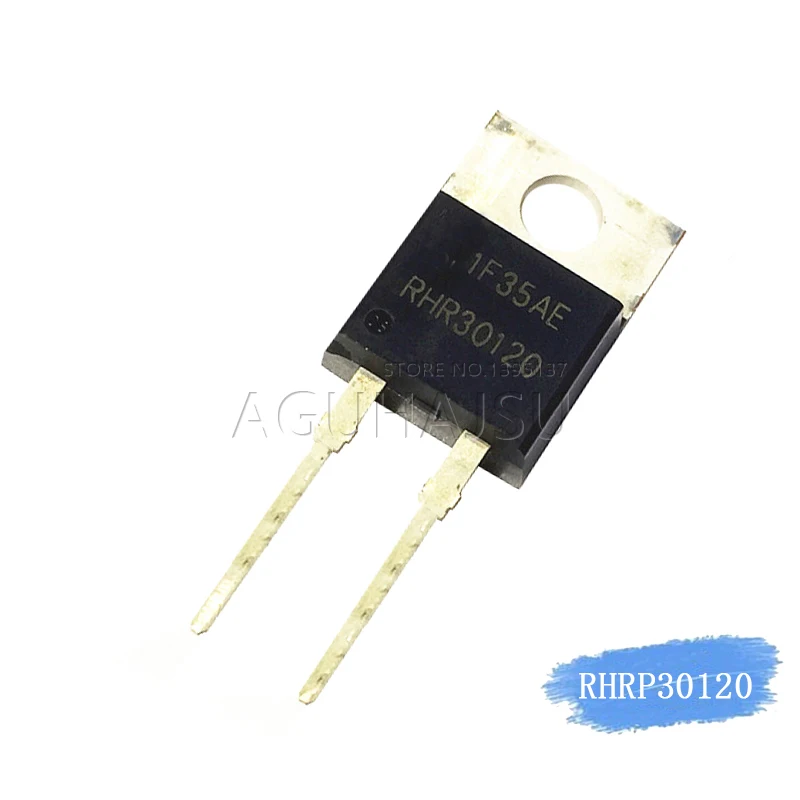 Гиперфаст диод TO-TO220-2-2, 5 шт., RHRP30120, 1200, RHR30120, 30 А, 220 В