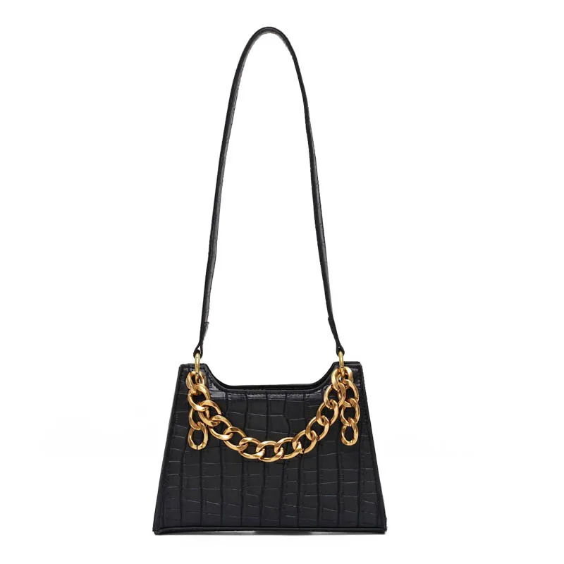 

Fashion Exquisite Shopping Bag Retro Casual Women Totes Shoulder Bags Female Leather Solid Color Chain Handbag Designer Bag