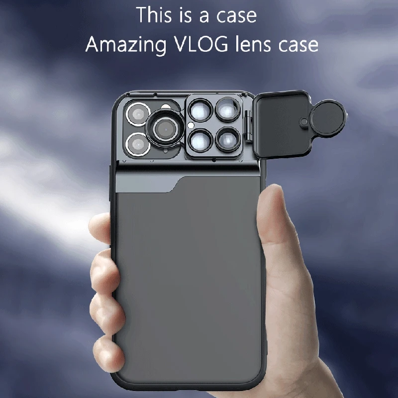 

Многофункциональный объектив для камеры телефона iPhone 12 с чехлом для телефона 10X 20X макро 180 ° объектив «рыбий глаз» CPL фильтр 2X телеобъектив