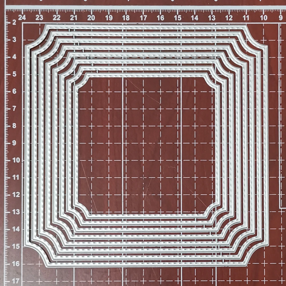 

Frames Square Card Curves Edge Making Scrapbooking Dies Metal Crafts Layering Metal Cutting Dies Greeting Card Handmade New 2020