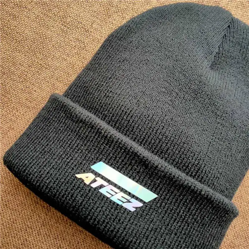 Вязаная Шапка-бини зимняя теплая шерстяная шапка унисекс для мужчин и женщин