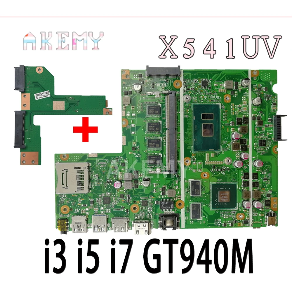 

Akemy Бесплатная плата для жесткого диска для Asus X541UJ X541UV X541UVK X541UQ X541UQK X541U материнская плата для ноутбука i3 i5 i7 GT940M /GT920M