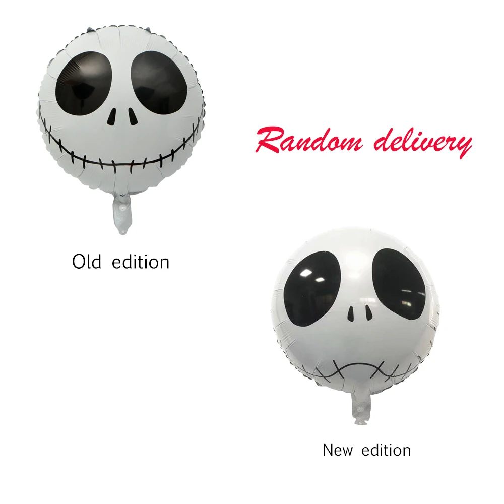 

50pcs Halloween Decoration bat 18 inch aluminum film round balloon Witch Black Cat Bone helium balloon Halloween party decorati