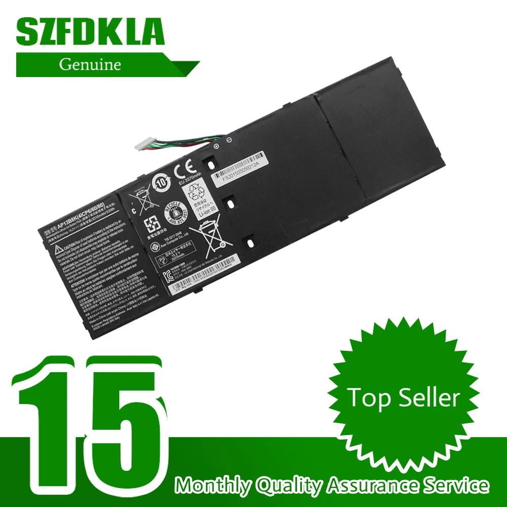 

SZFDKLA 15V 53Wh New Genuine AP13B3K AP13B8K Battery For Acer Aspire V5 series Aspire V5-573P Aspire M5 series Aspire V7 series