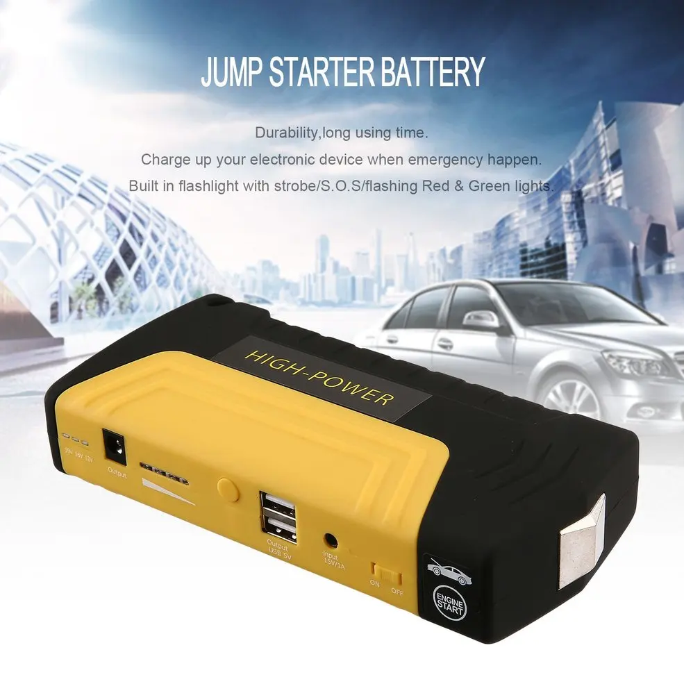 AU Plug USB портативный автомобильный двигатель стартер для автомобиля аварийное зарядное устройство Booster power Bank Аккумулятор с воздушным насосом
