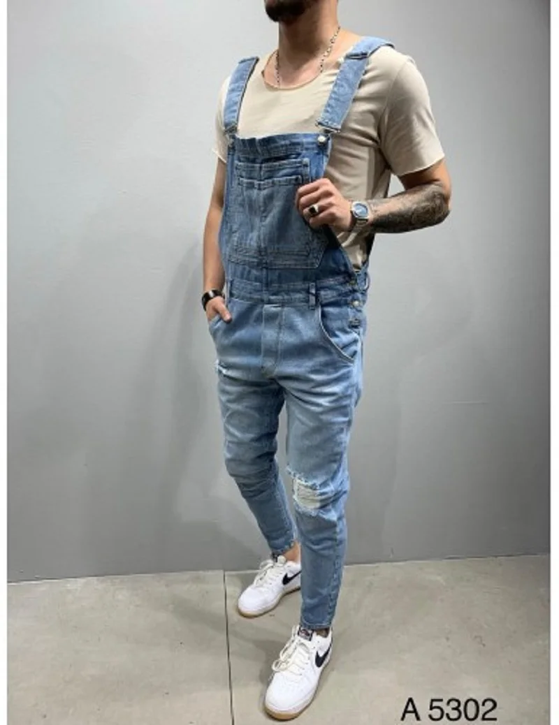 

Pantalones Largos Hombre Jean Fashion Jeans Hombre Cowboy Slim Hosen Herren Light Blue Work Pants Mannen Jeans Men Overalls