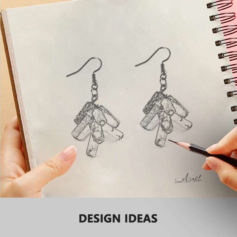 Женские серьги из натурального камня 7 чакр висячие 4x13 мм прямоугольные