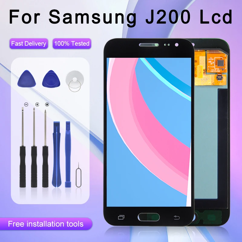 1 шт. J2 2015 дисплей для Samsung Galaxy J200 ЖК-дисплей с сенсорной панелью J200F J200H J200G