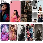 EWAU королева в стиле Nicki Minaj, мягкий силиконовый чехол для мобильного телефона для iphone 12 мини X XR XS 11 Pro Max SE 2020 5 5s SE 6 6s 7 8 plus