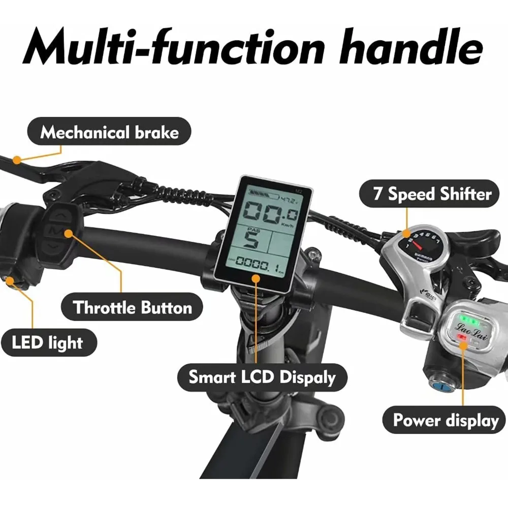 Велосипед Автомобильный складной 48 В 1000 Вт 20 дюймов | Спорт и развлечения