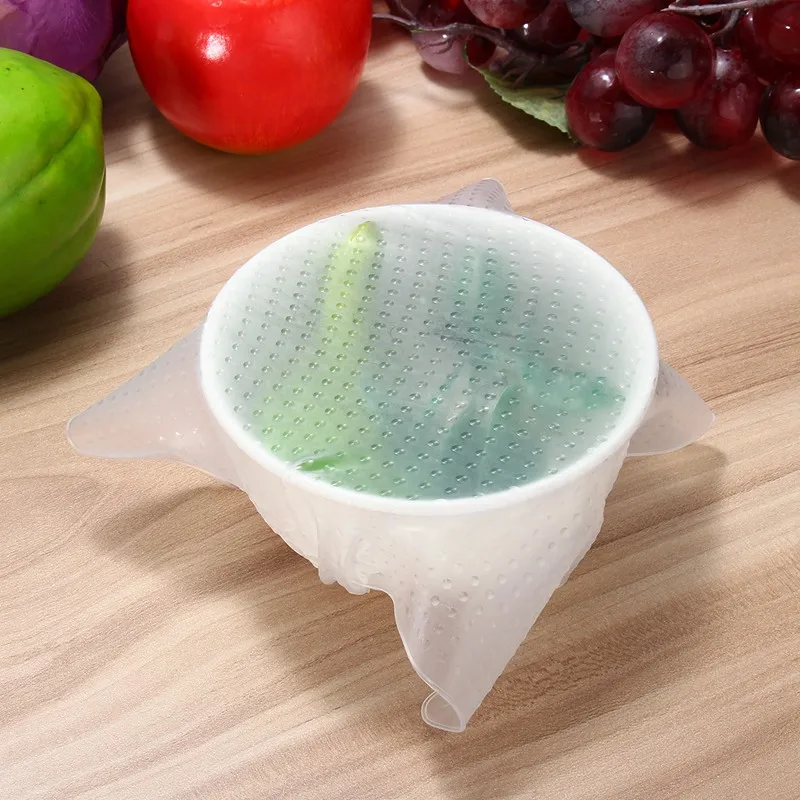 S/M/L многоразовая силиконовая пищевая пленка для хранения в контейнерах