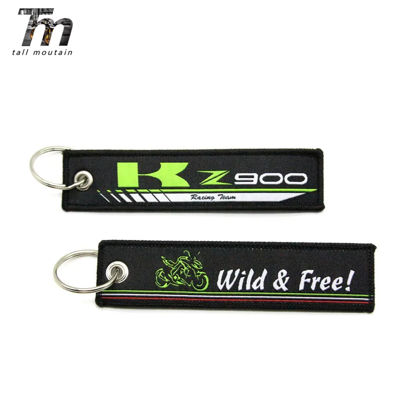 

For Kawasaki z125 z250 z300 z650 z750 z800 z900 z1000Badge Keyring Motorcycle Embroidery Key Holder Chain Collection Keychain