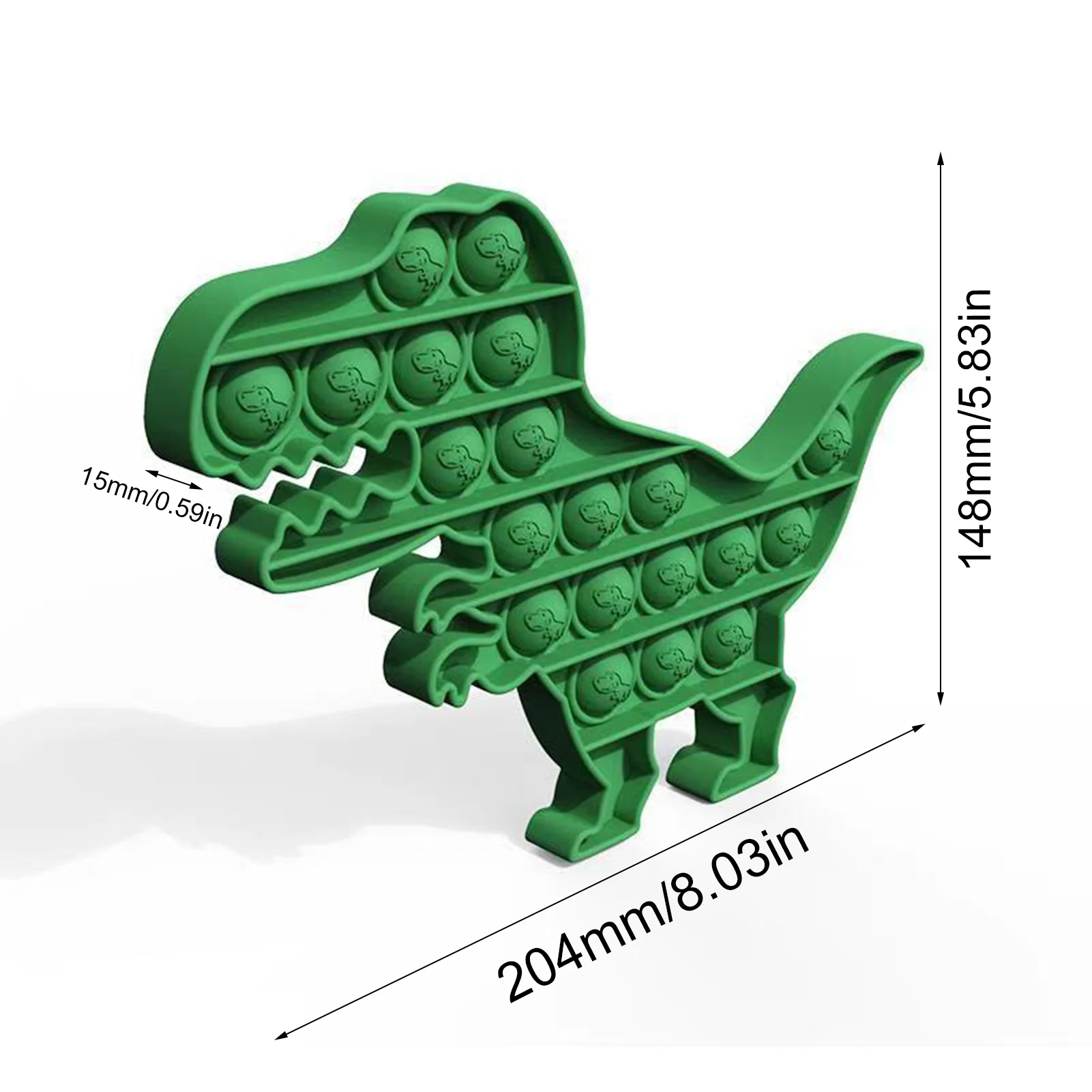 

Dinosaur Shape Push Pops Bubble Sensory Toy Autism Stress Reliever Toys Adult Kid Funny Anti-stress Prop Fidget Reliver Stress