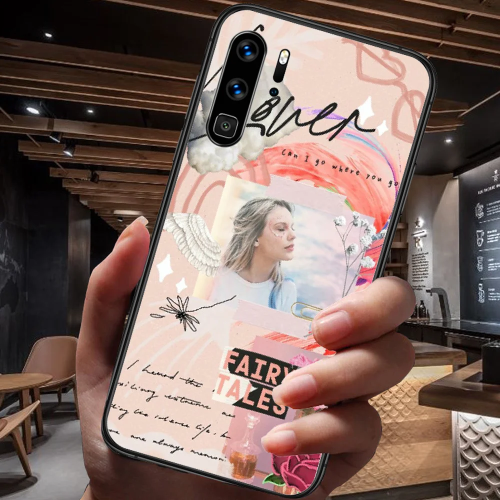 

Folklore Taylor Alison Swift Phone Case For Huawei P Mate Smart 10 20 30 40 Lite Z 2019 Pro black Cell 3D Etui Painting Coque