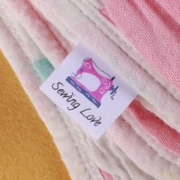 custom sewing labels knitting labels personalized brand organic cotton ribbon labels custom text md1142
