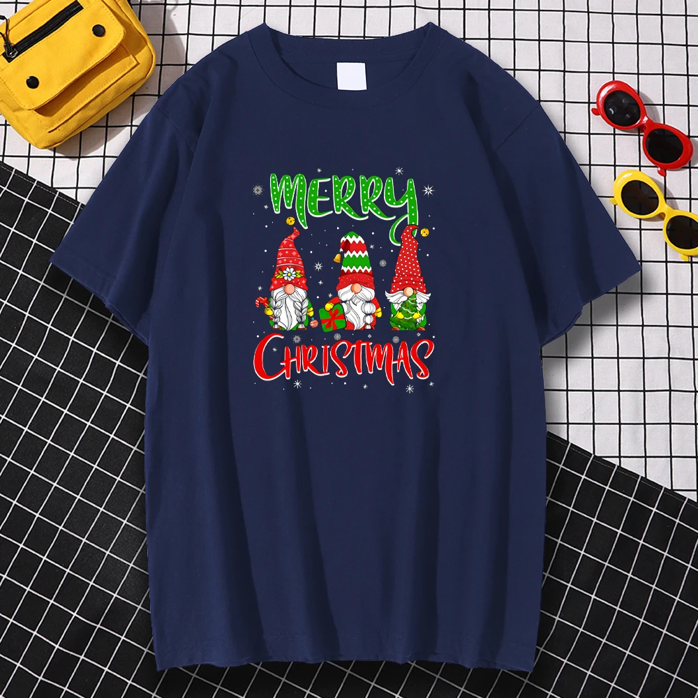 

Футболка женская с круглым вырезом, Повседневная Удобная рубашка с принтом на Рождество, свободная уличная одежда, большие размеры, на лето