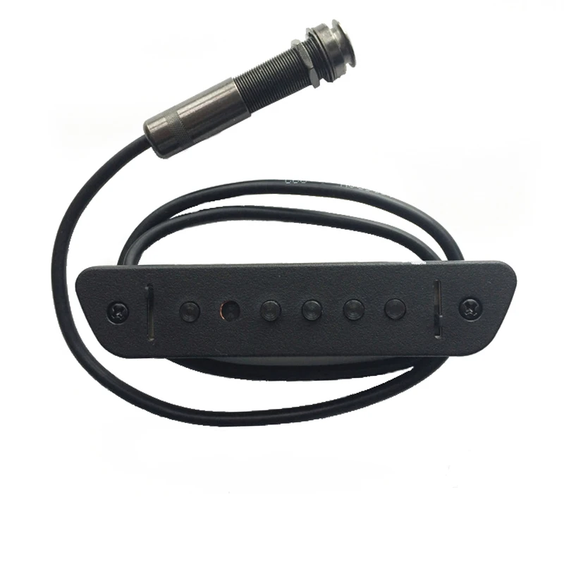 

6 Holes Soundhole Guitar Pickup with Endpin Jack for Acoustic Folk Classical Guitar Wood+Metal Sound Hole Pick Up Accessories