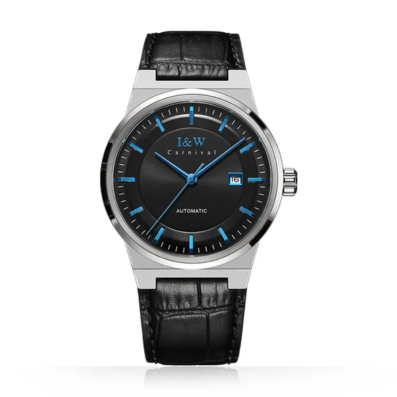 

Relogio Masculino 2022 New I&W Mechanical Watch For Men Brand Luxury Automatic Business Wrist Watch 50M Waterproof Reloj Hombre