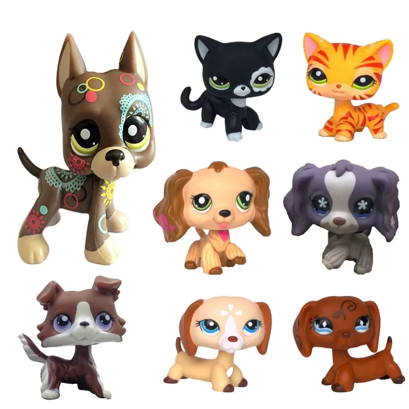 Настоящий lps littlest pet shop Hasbro игрушка собака короткошерстная Розовая кошка такса