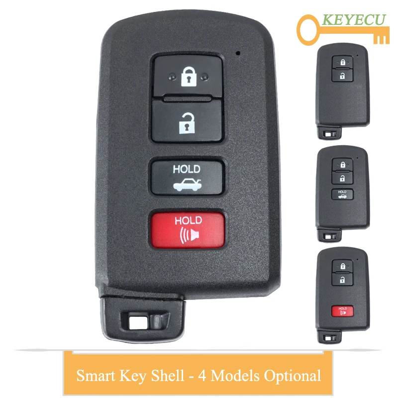 Смарт карта KEYECU для автомобильного ключа с дистанционным управлением чехол Toyota
