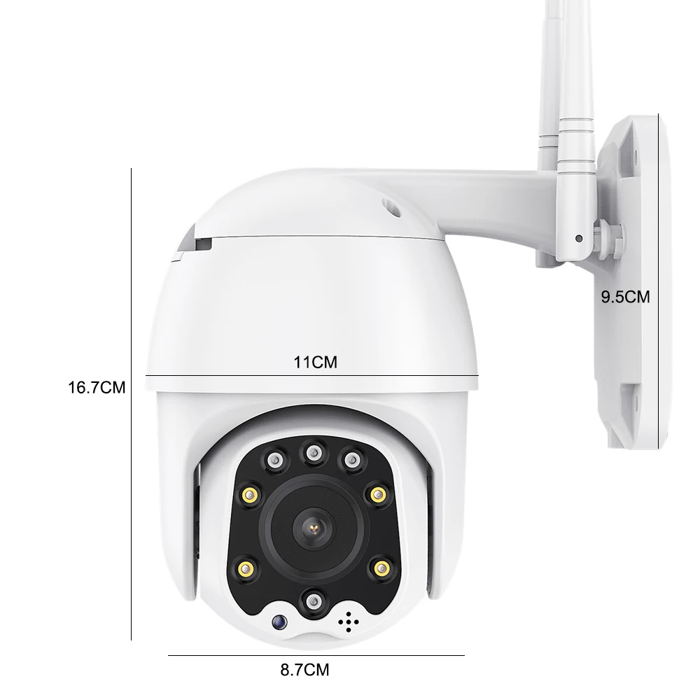 Wifi security camera digicam 1080P H.265 1920x1080 PTZ Max 128GB Onvif Camera baby monitor Support NVR P2P iCsee APP Waterproof - купить по