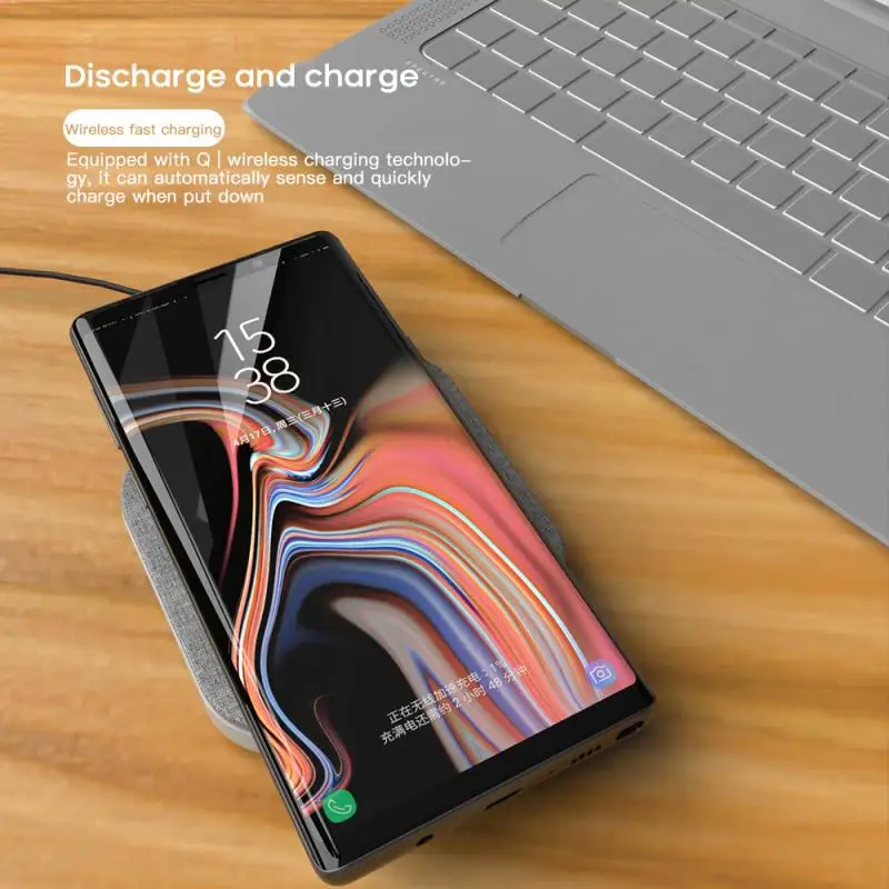 Двойное складное беспроводное быстрое зарядное устройство 10 Вт 3 в 1 портативное