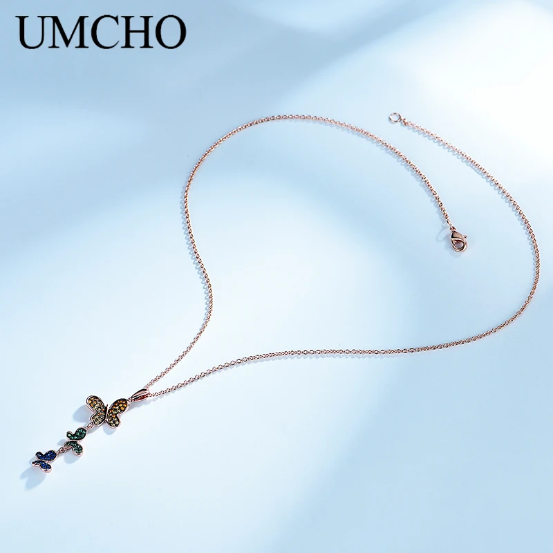 Женское ожерелье из серебра 925 пробы с бабочкой | Украшения и аксессуары